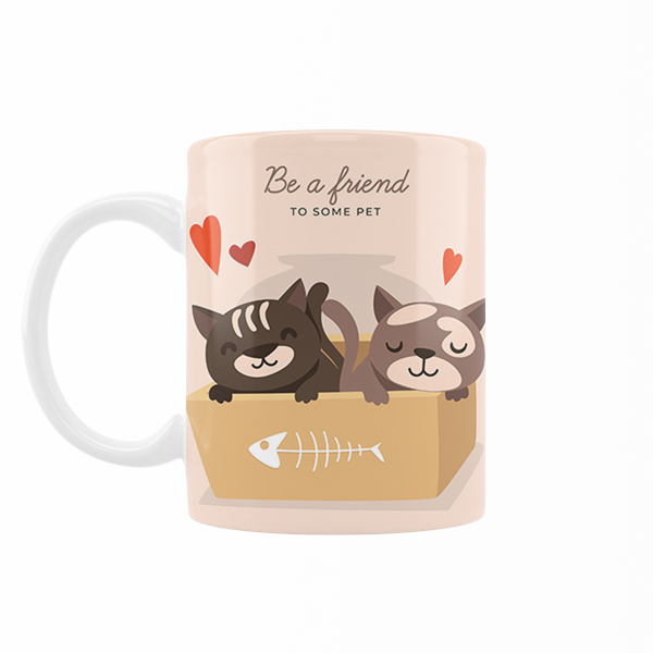 ماگ رژارت مدل گربه کارتونی