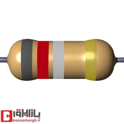 مقاومت 0.82 اهم 1/2 وات 5 درصد