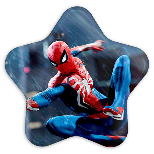 پیکسل خندالو طرح مرد عنکبوتی Spider Man مدل ستاره ای کد 13162