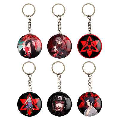 جاکلیدی خندالو مدل انیمه ناروتو شارینگان کد 382B مجموعه 6 عددی