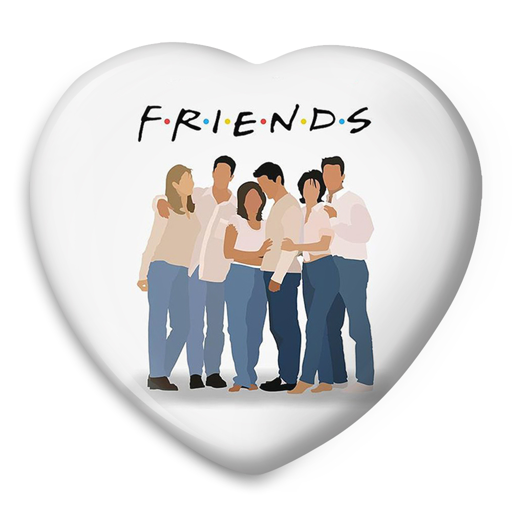 پیکسل خندالو طرح سریال فرندز مدل قلبی کد 3136