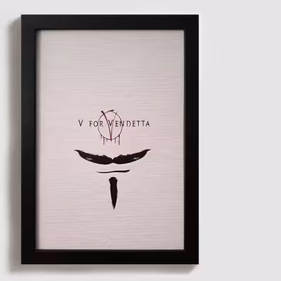 تابلو طرح فیلم V for Vendetta BL012