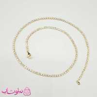 گردنبند دخترانه تنیسی طلایی رنگ کد 348
