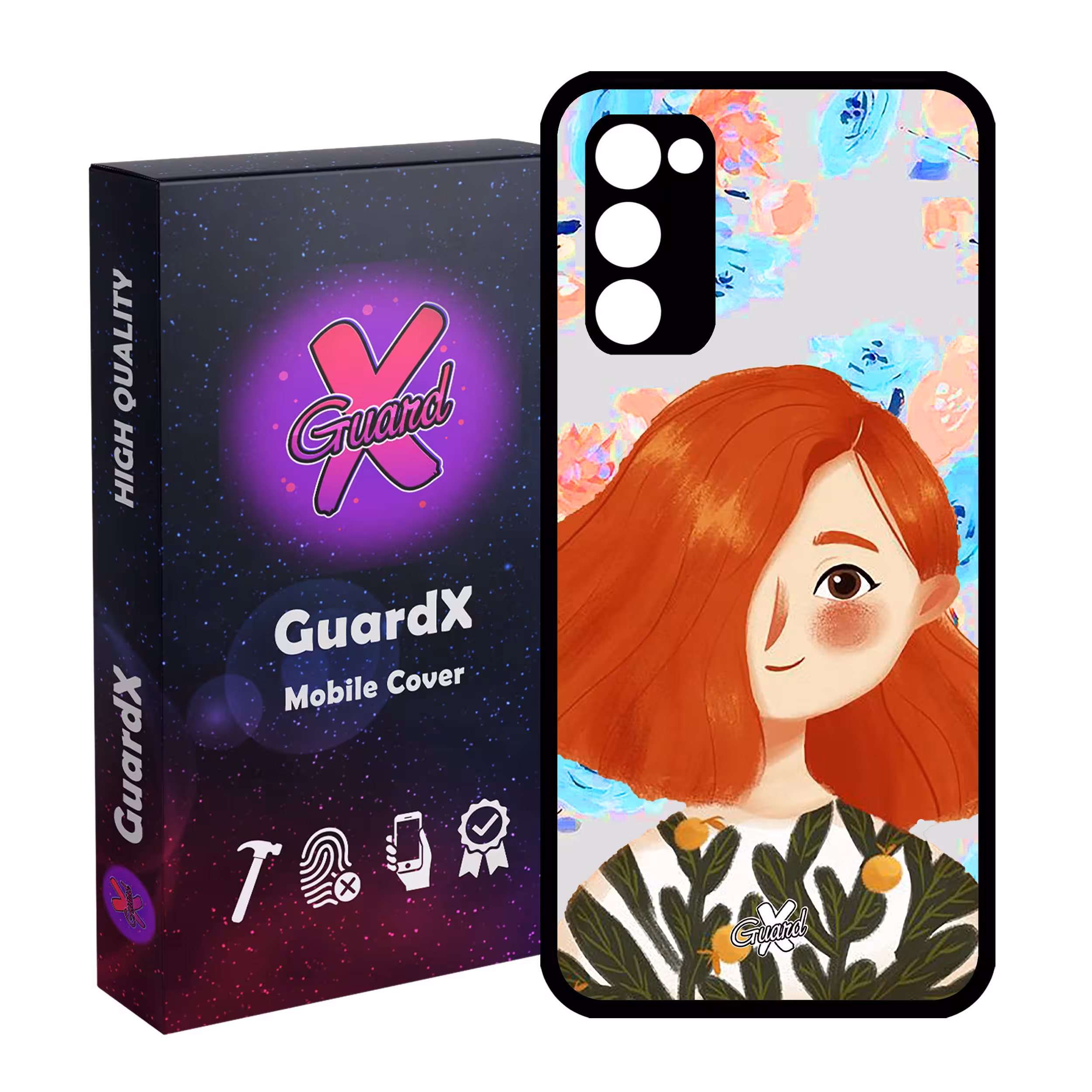 کاور گارد ایکس طرح دختر مدل Glass10324 مناسب برای گوشی موبایل سامسونگ Galaxy S20 FE