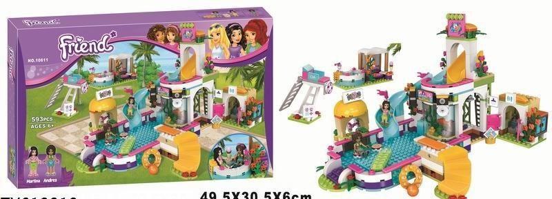 ساختنی لگو پارک آبی فرند مدل 10611 friends