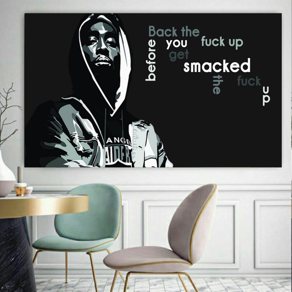 تابلو بوم طرح توپاک شکور مدل SDB1804