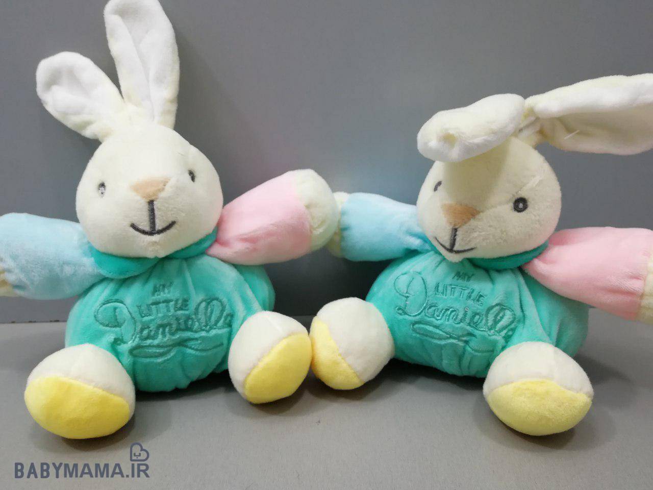 عروسک جغجغه ای خرگوش ۱۵ سانتی متری
