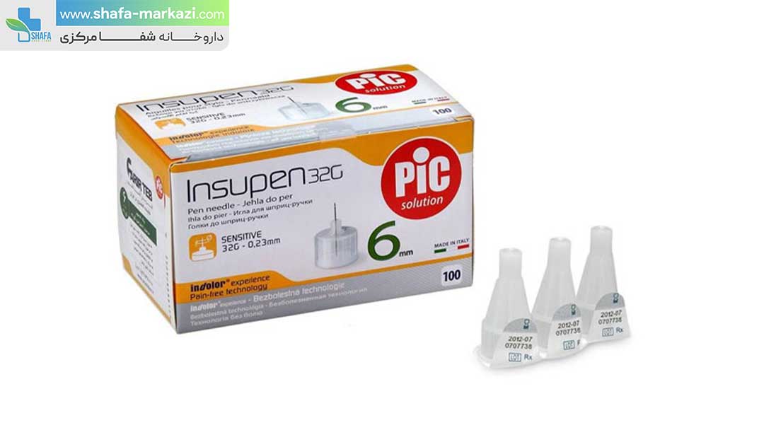 سر سوزن قلم انسولین 6 میلی متری پیک سولشن | PIC SOLUTION insulin pen needle 6mm