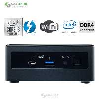 کامپیوتر کوچک اینتل NUC10i3FNH 4GB 1TB 120GB M2