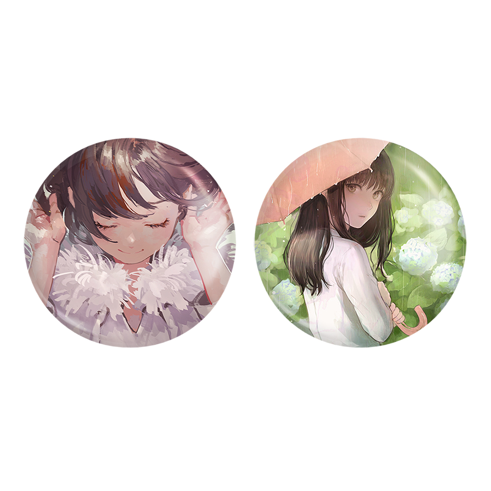 پیکسل خندالو مدل دختر انیمه ای کد 1809618095 مجموعه 2 عددی