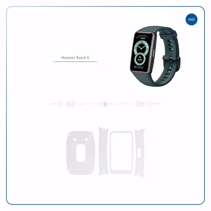 برچسب ماهوت طرح Matte White مناسب برای ساعت هوشمند هوآوی band 6
