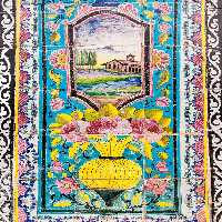 عکس کاشی کاری گل دار | گرافیک با طعم تربچه