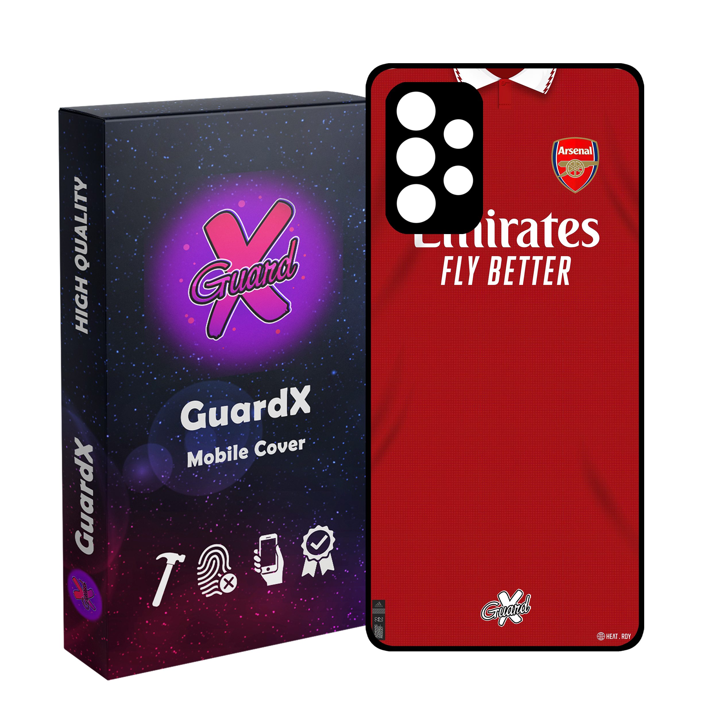 کاور گارد ایکس طرح آرسنال مدل Glass10467 مناسب برای گوشی موبایل سامسونگ A32 5G/M32 5G