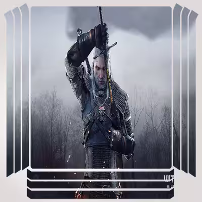 برچسب پلی استیشن ۴ مدل witcher کد PSP-347