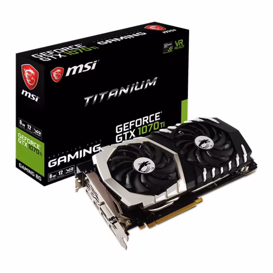 کارت گرافیک ام اس آی GTX 1070 Ti Titanium 8GB