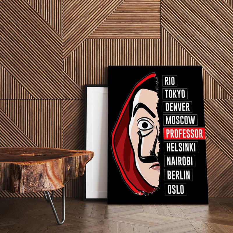 تابلو شاسی مدل سرقت پول کد S110016 | دنیای قاب