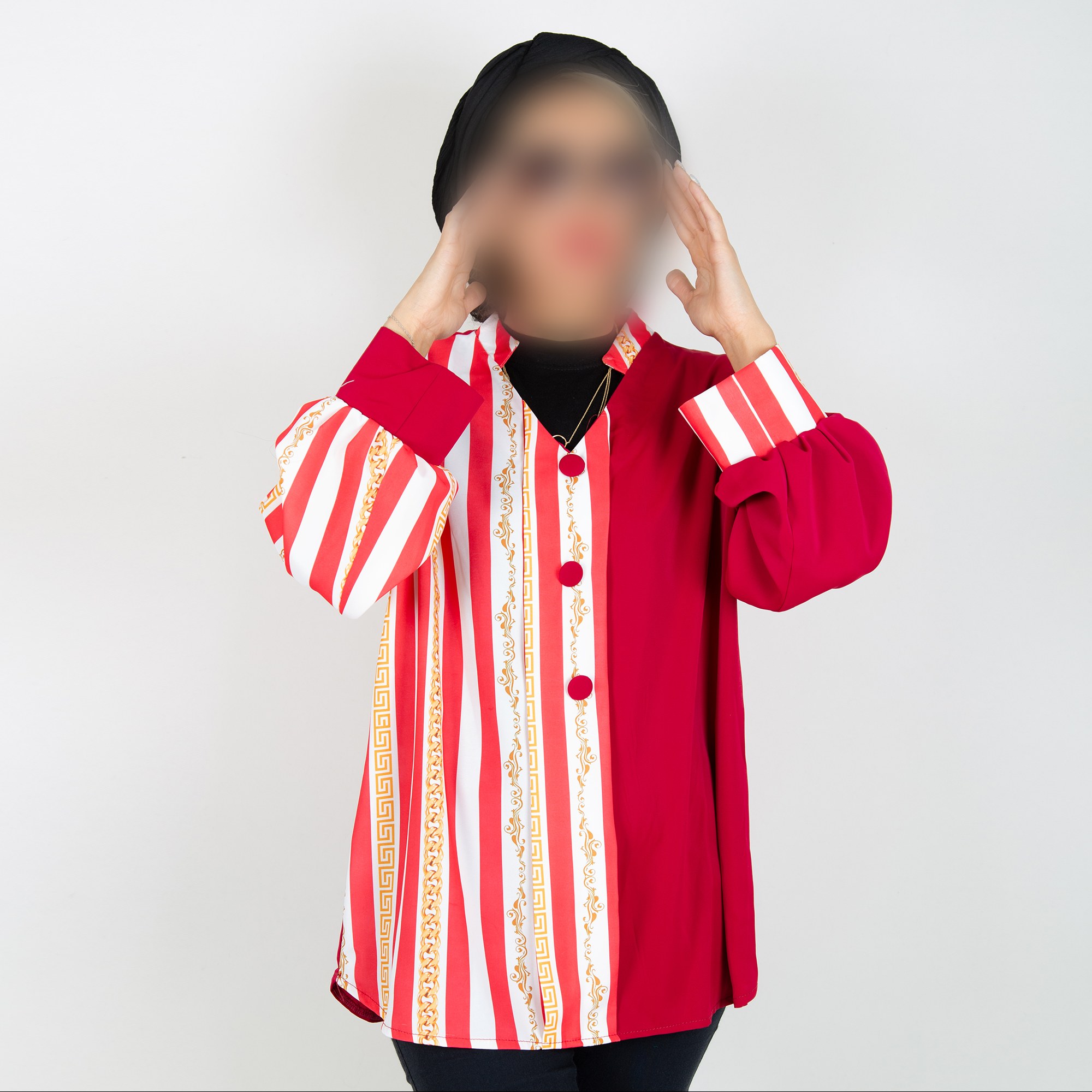 تونیک زنانه جنس ساتن رنگ سرخابی (ارسال رایگان)