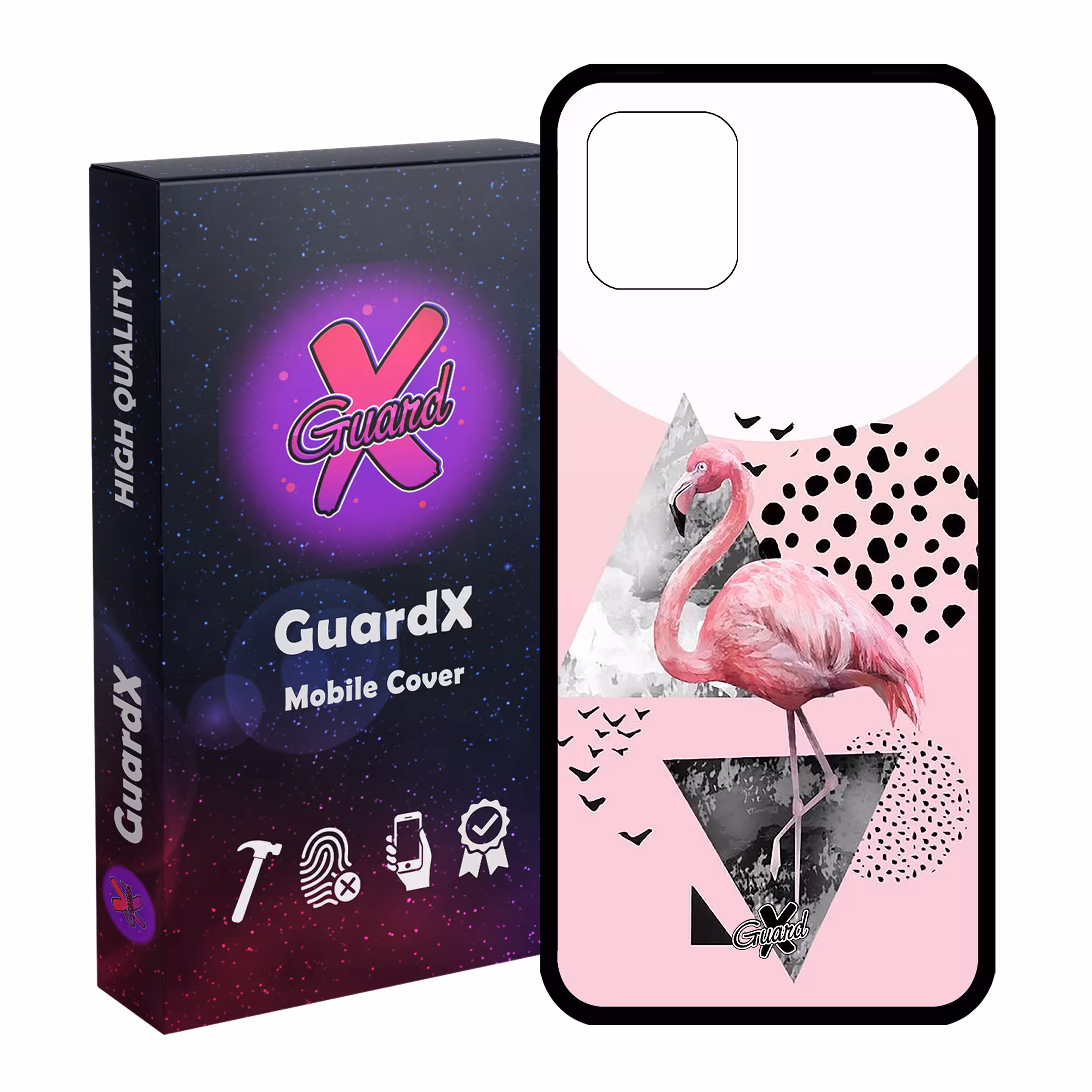کاور گارد ایکس طرح Flamingo مدل Glass10066 مناسب برای گوشی موبایل سامسونگ Galaxy Note 10 Lite