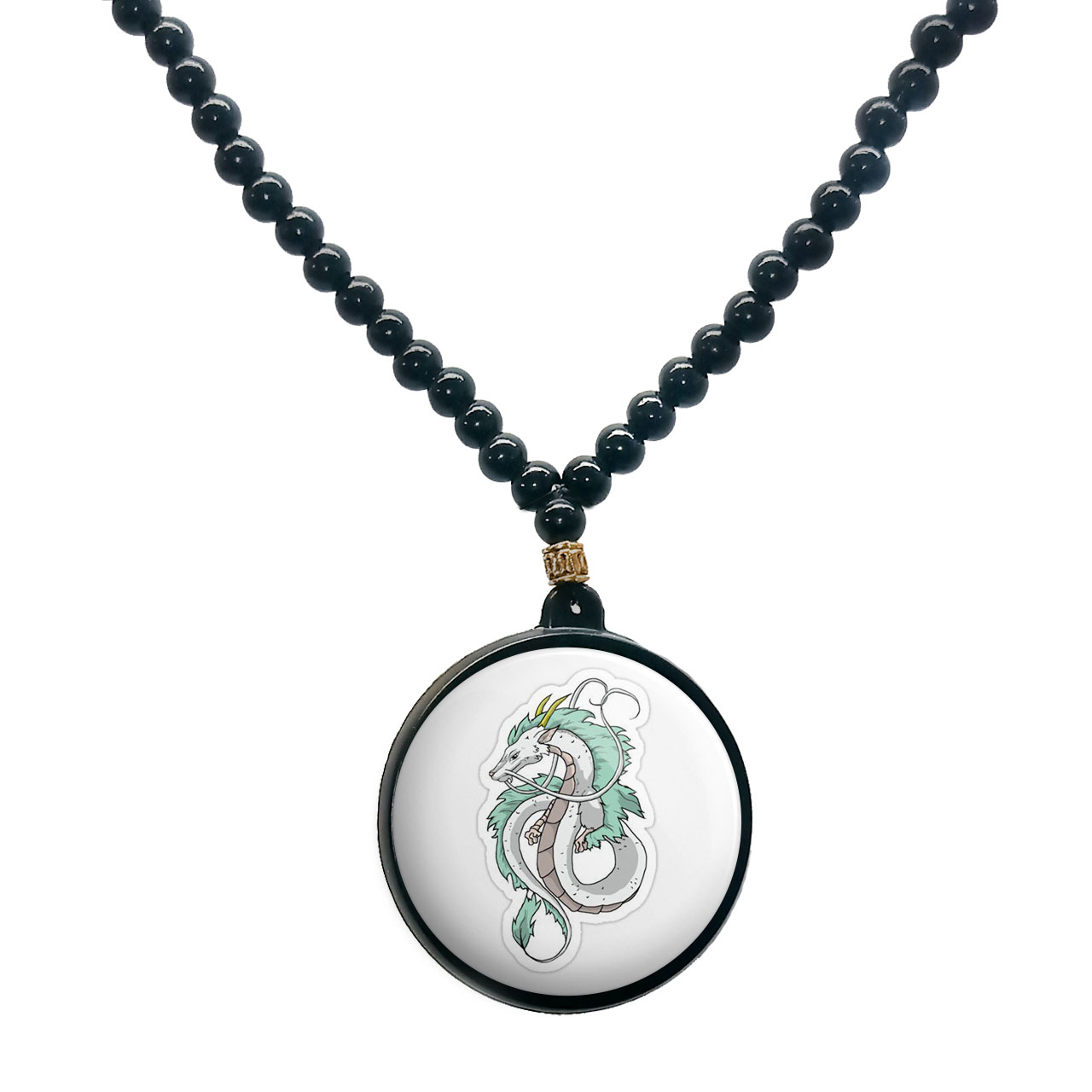 گردنبند پرمانه طرح Spirited Away کد pmd.25664 مدل دو طرفه