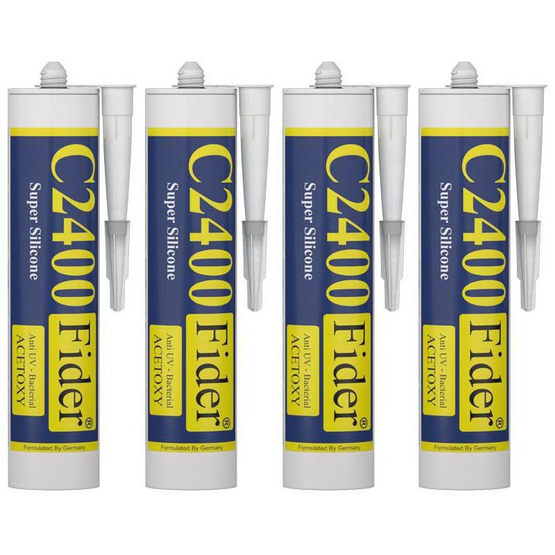 چسب سیلیکون فیدر مدل C2400 وزن 310 گرم بسته 4 عددی