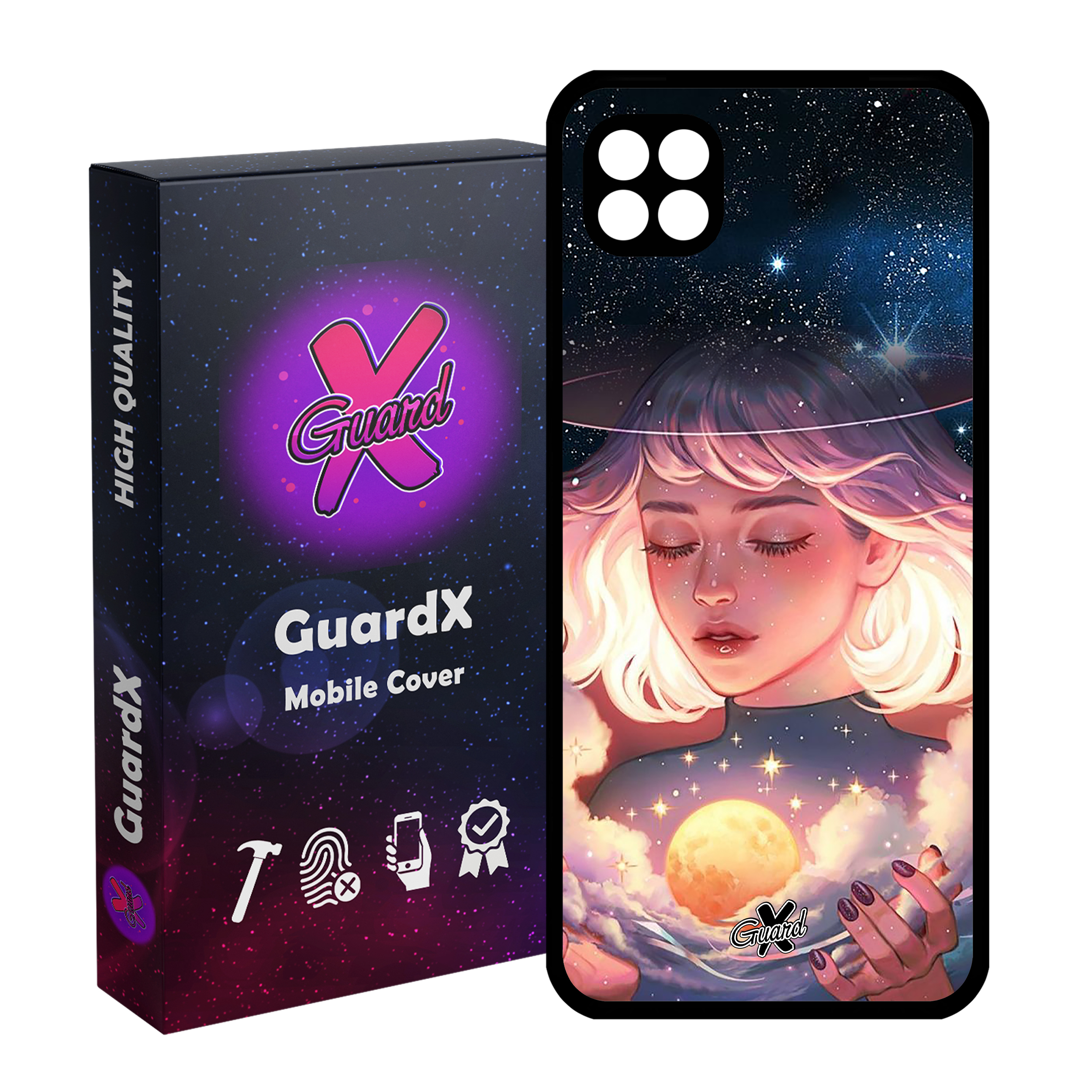 کاور گارد ایکس طرح Girl مدل Glass10059 مناسب برای گوشی موبایل سامسونگ Galaxy A22 5G