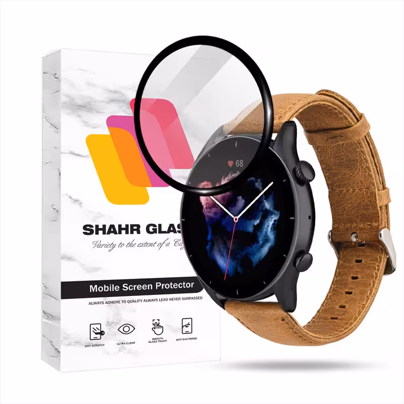 محافظ صفحه نمایش شهر گلس مدل PMMWSH مناسب برای ساعت هوشمند امیزفیت GTR 3 | کالا برتری
