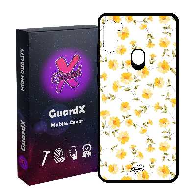 کاور گارد ایکس طرح گل مدل Glass10415 مناسب برای گوشی موبایل سامسونگ Galaxy A11