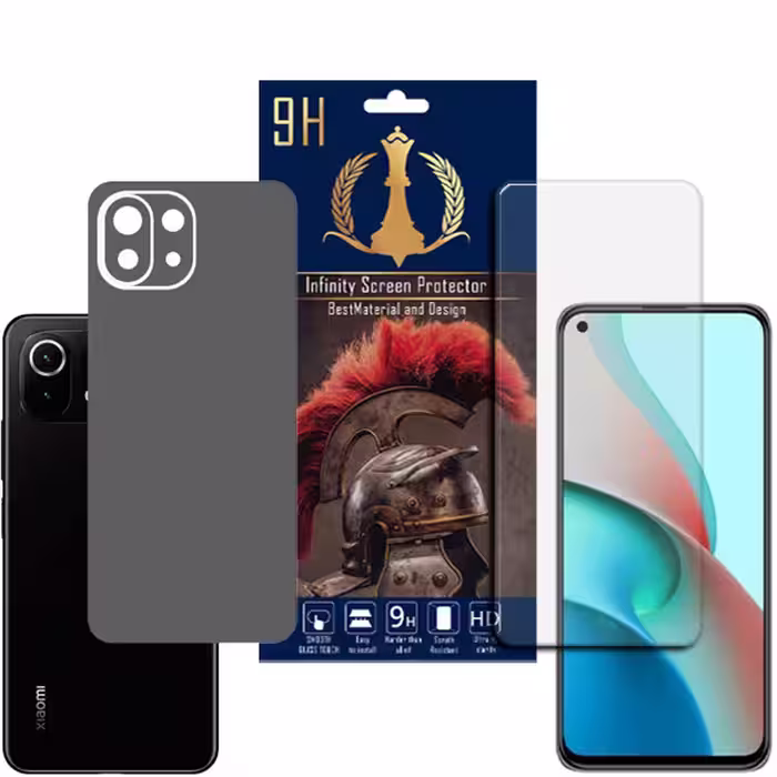 برچسب پوششی اینفینیتی مدل PRO MAX مناسب برای گوشی موبایل شیائومی MI 11 LITE به همراه محافظ صفحه نمایش
