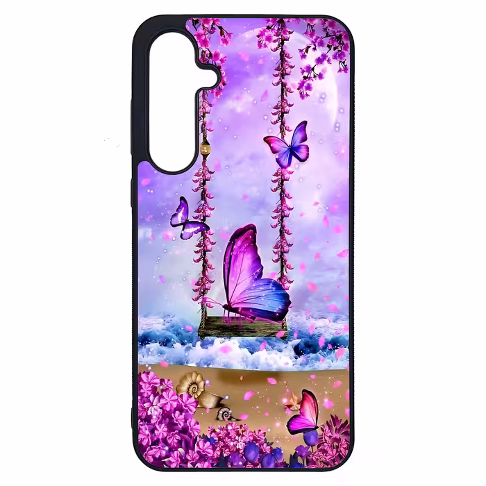 کاور طرح پروانه کد G-028 مناسب برای گوشی موبایل سامسونگ Galaxy A55 | دیجی قاب دونی