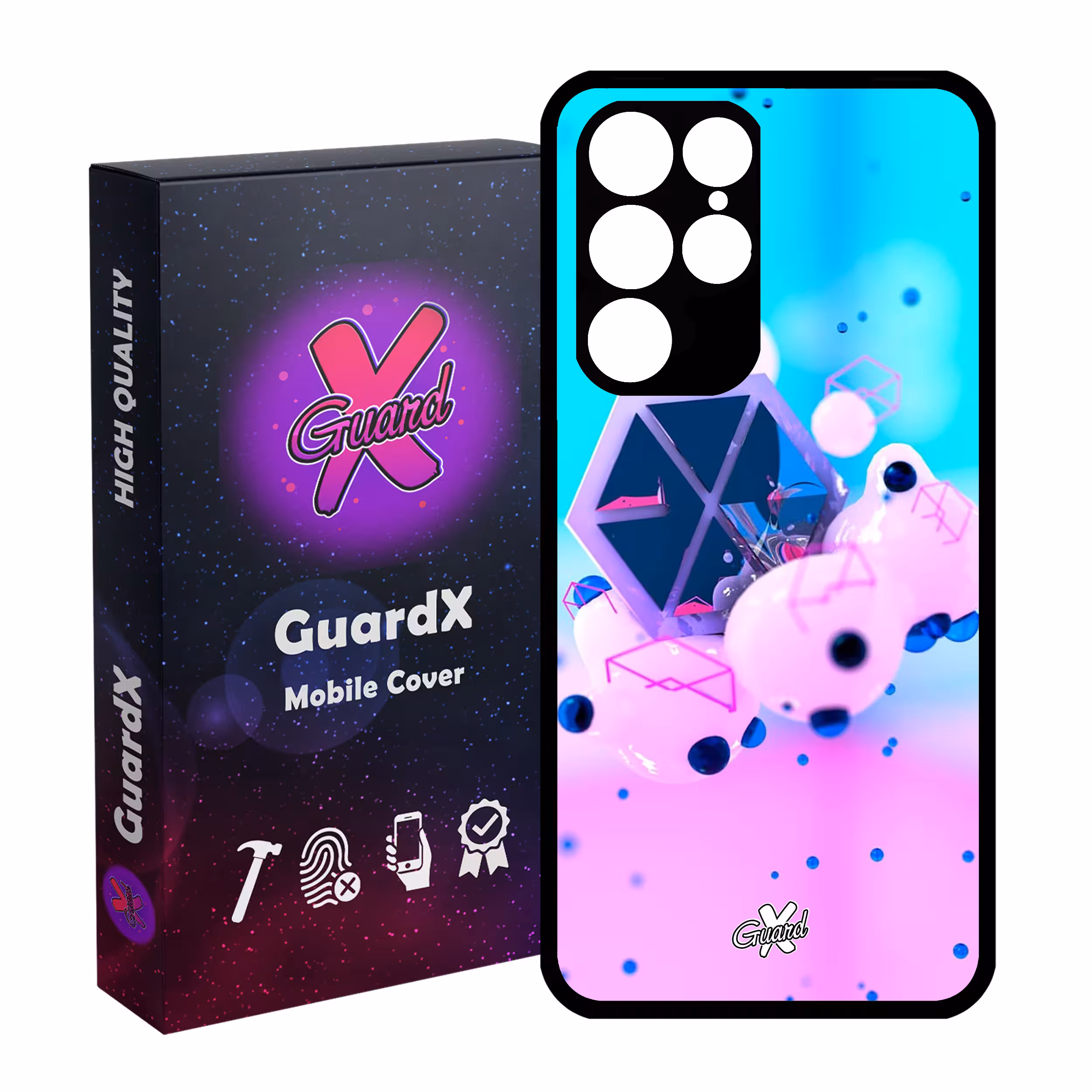کاور گارد ایکس طرح Exo مدل Glass10023 مناسب برای گوشی موبایل سامسونگ Galaxy S22 Ultra