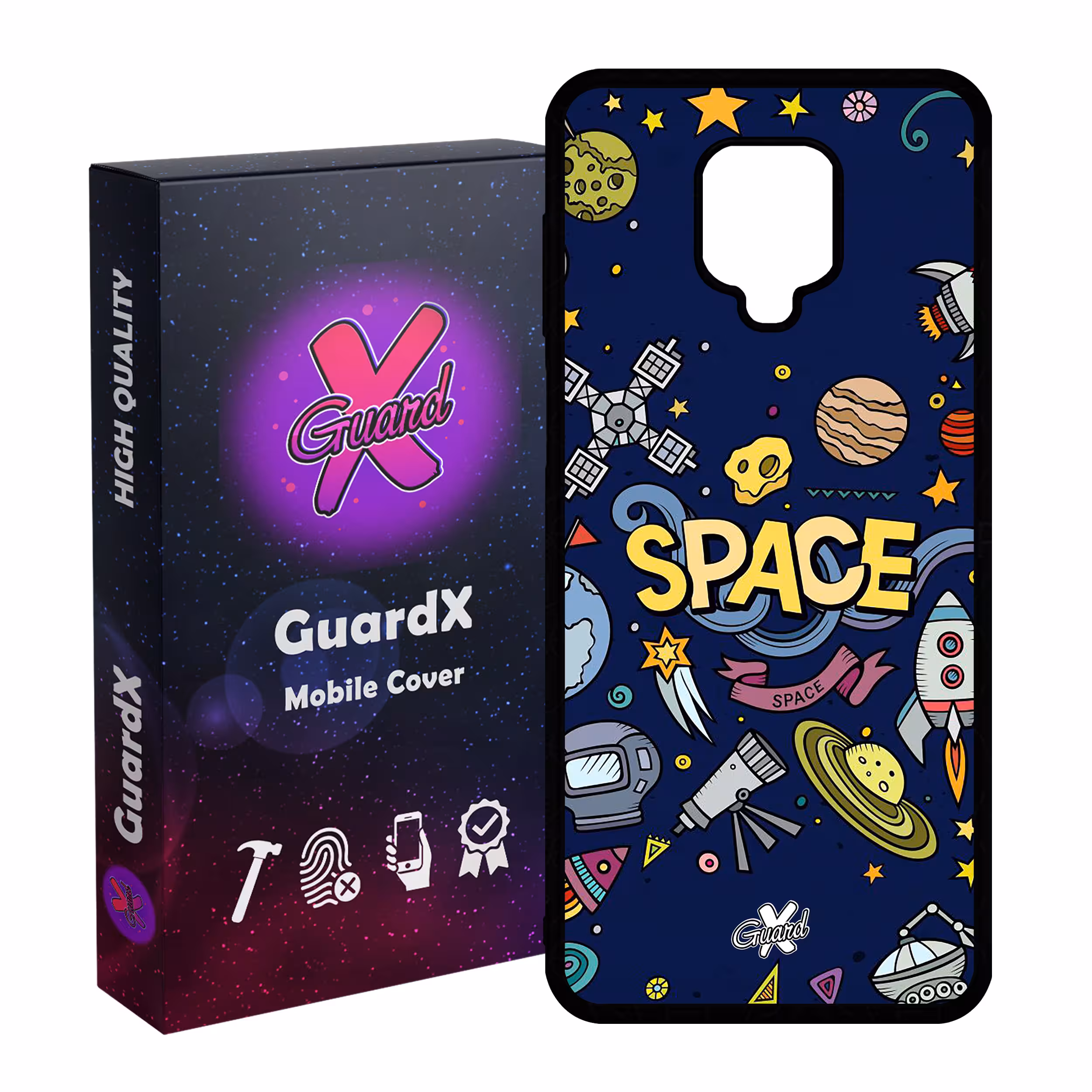 کاور گارد ایکس طرح Galaxy مدل Glass10009 مناسب برای گوشی موبایل شیائومی Redmi Note 9S / Note 9 Pro / Note 9 Pro Max