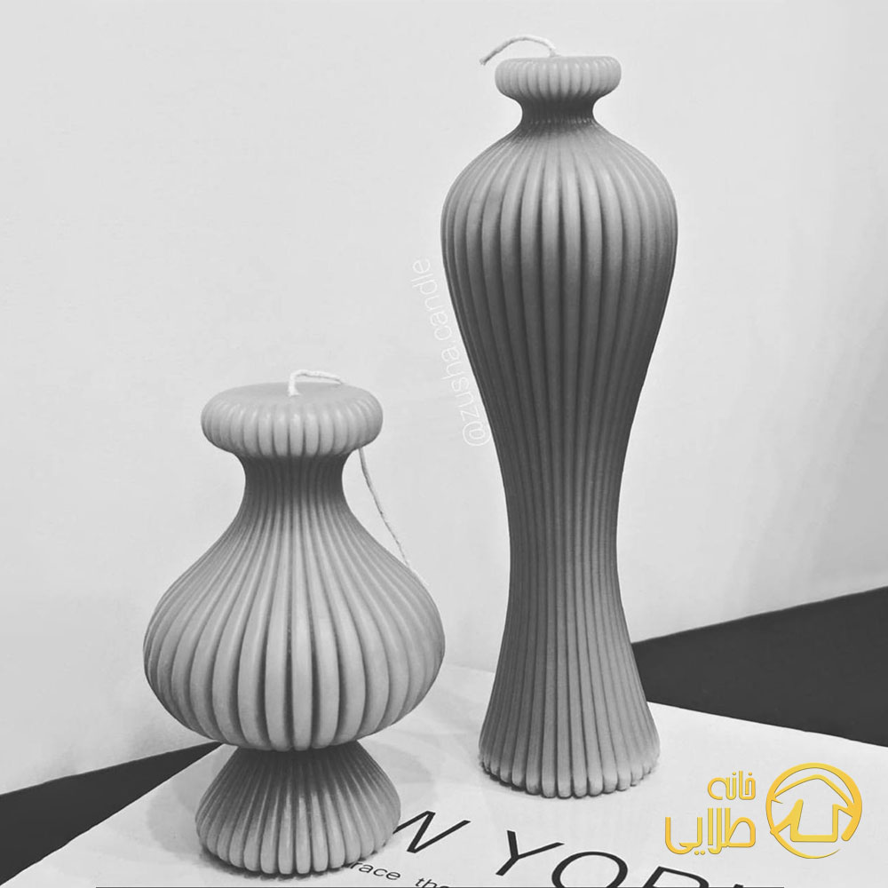 شمع دکوراتیو مدل مدل پات بلند - خانه طلایی