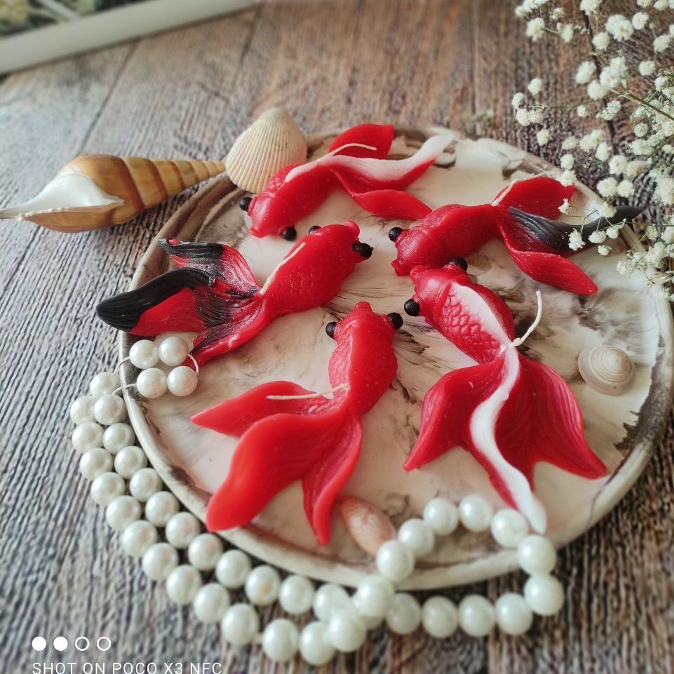 شمع ماهی سه بعدی
