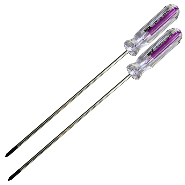 پیچ گوشتی چهارسو میکس مدل HT - 003x150 مجموعه دو عددی