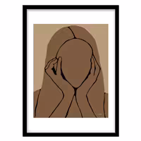 قیمت و خرید تابلو دکوراتیو مدل پرتره مینیمال کد 0932