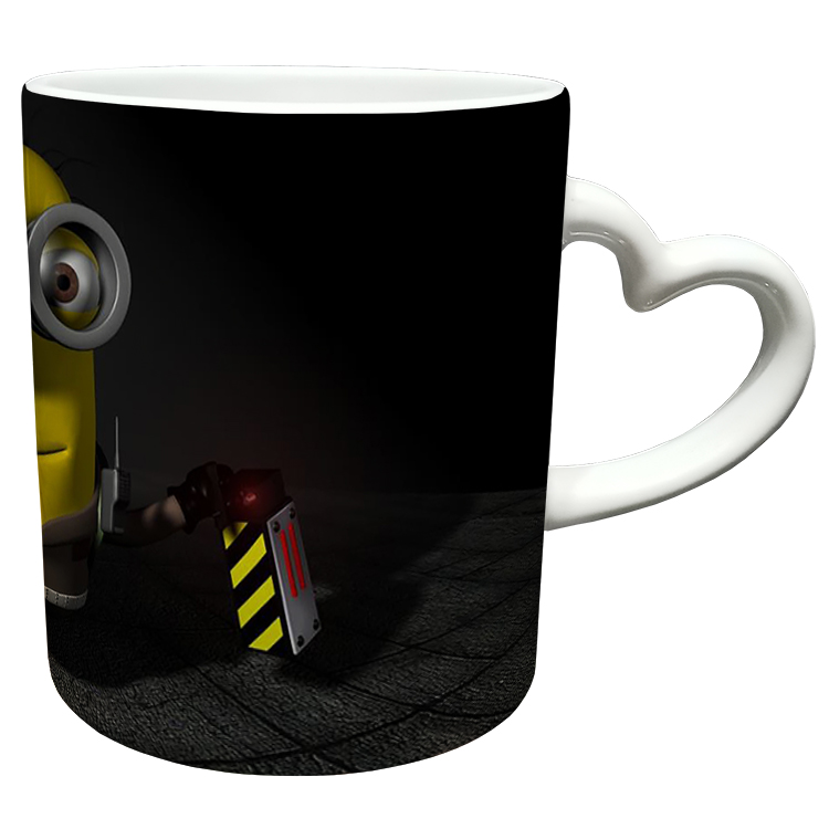 ماگ مدل دسته قلبی طرح مینیون کد 40