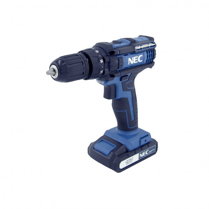 دریل چکشی شارژی لیتیومی 18 ولت NEC مدل 1618