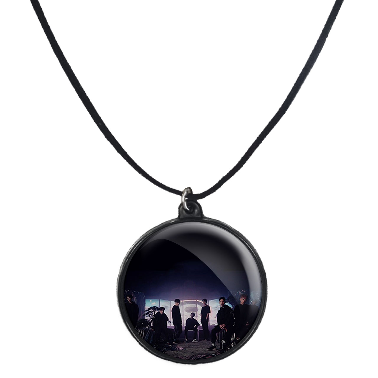 گردنبند پرمانه طرح exo کد pmb.14083 مدل دو طرفه