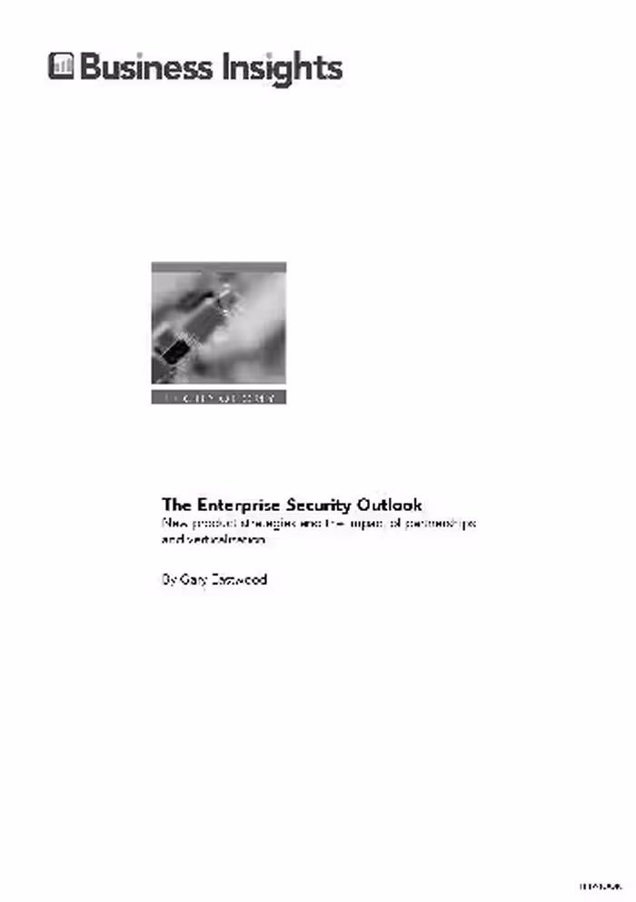 خرید و دانلود نسخه کامل کتاب The Enterprise Security Outlook