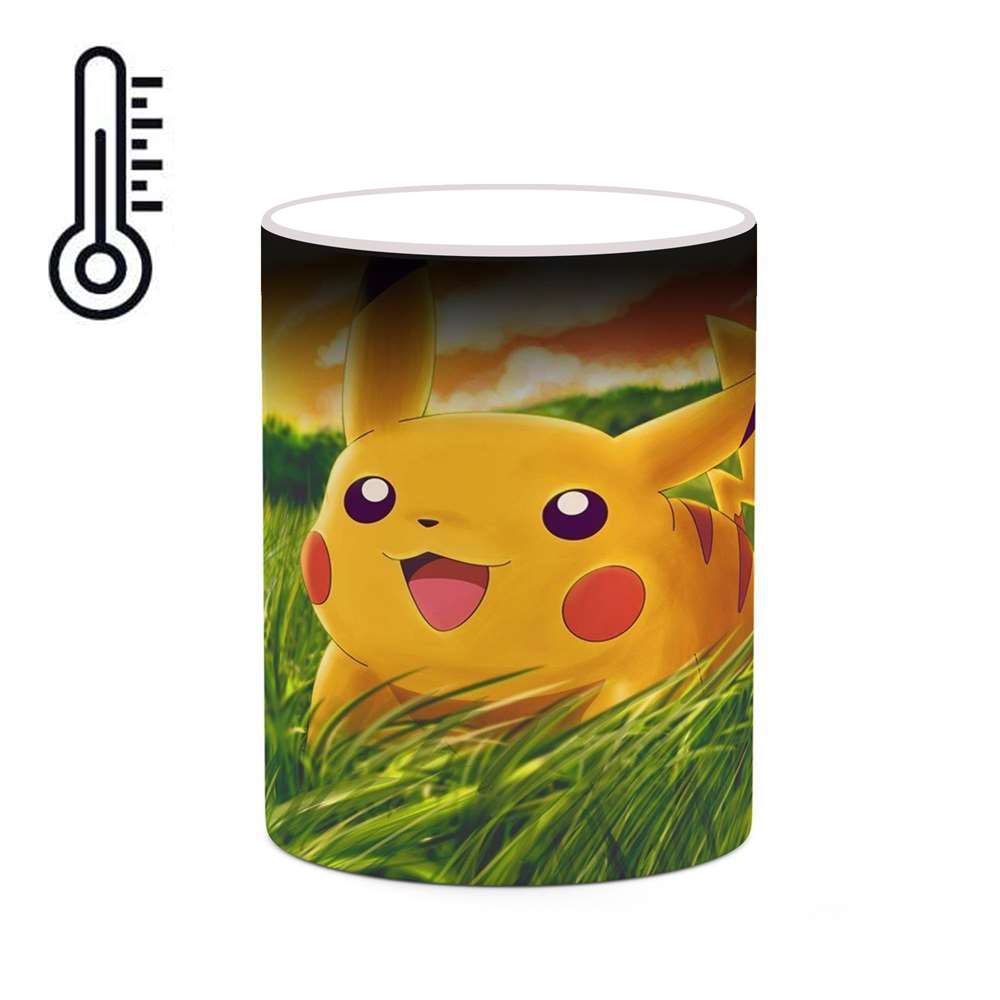 ماگ حرارتی کاکتی طرح کارتون پوکمون مدل mgh22978