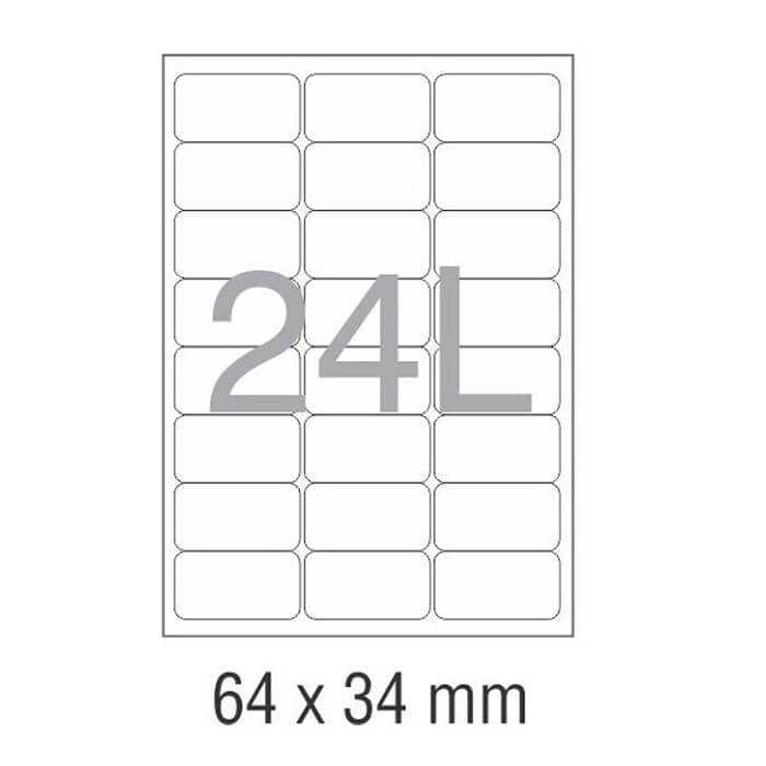 کاغذ پشت چسب دار A4 برش خورده نواجت مدل 24L