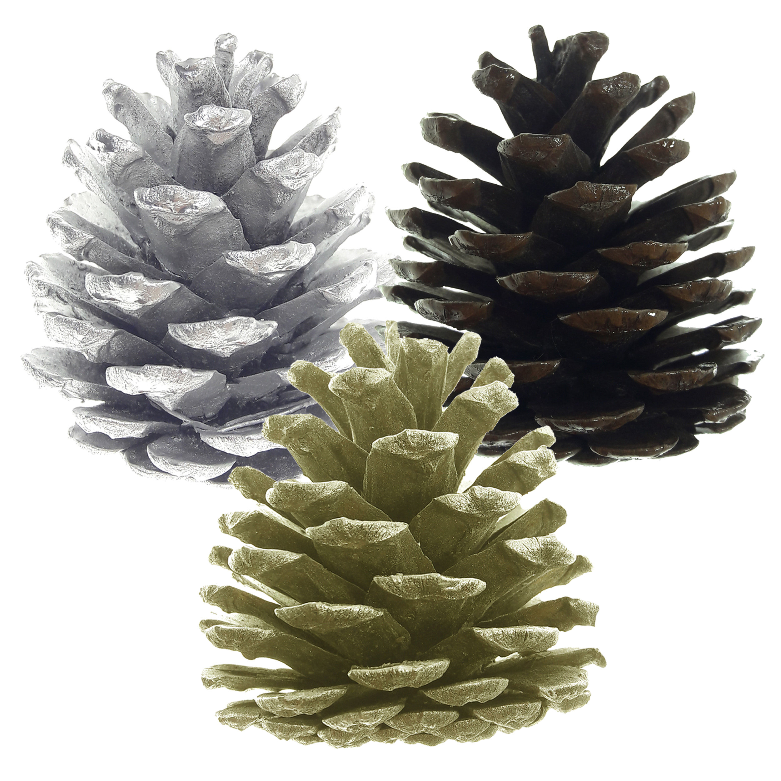 میوه تزیینی درخت کاج مدل Y2314 بسته 3 عددی