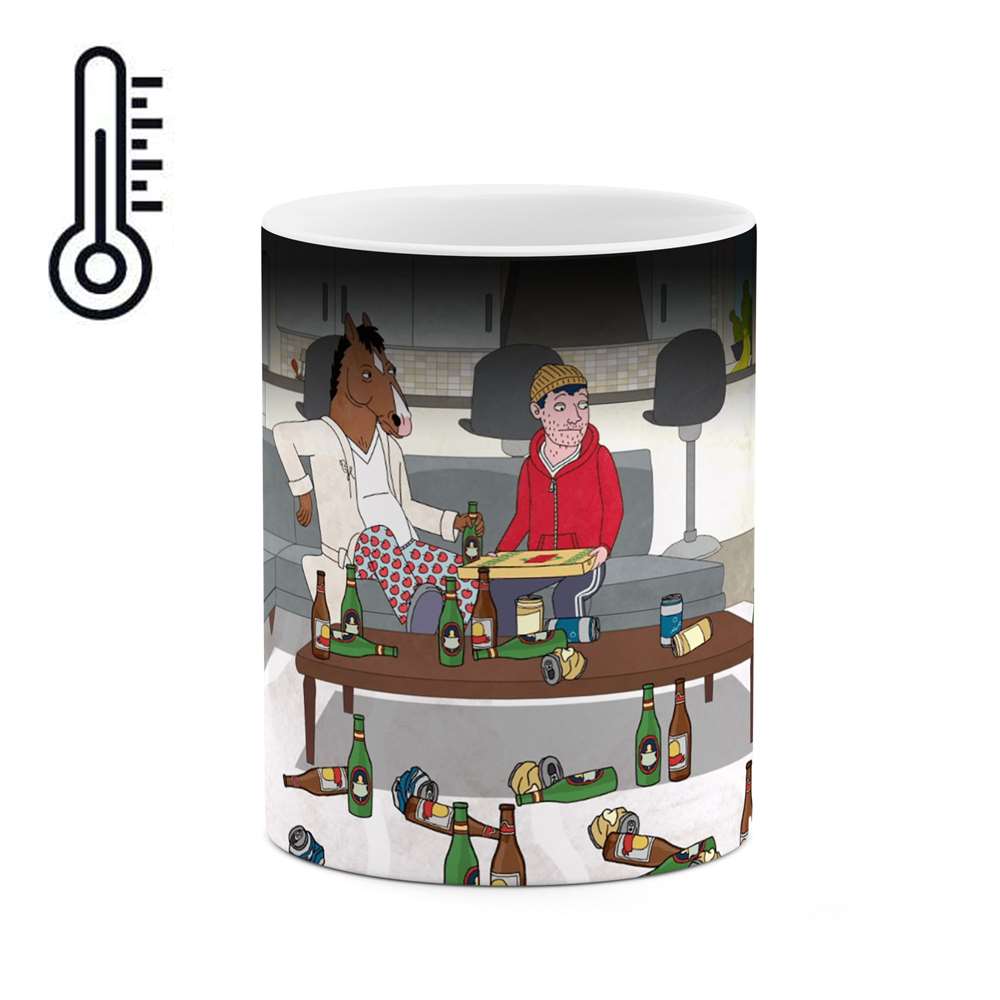 ماگ حرارتی طرح انیمیشن BoJackHorseman مدل mgph12057
