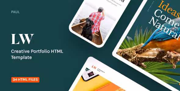 دانلود قالب HTML نمونه کار Lewis