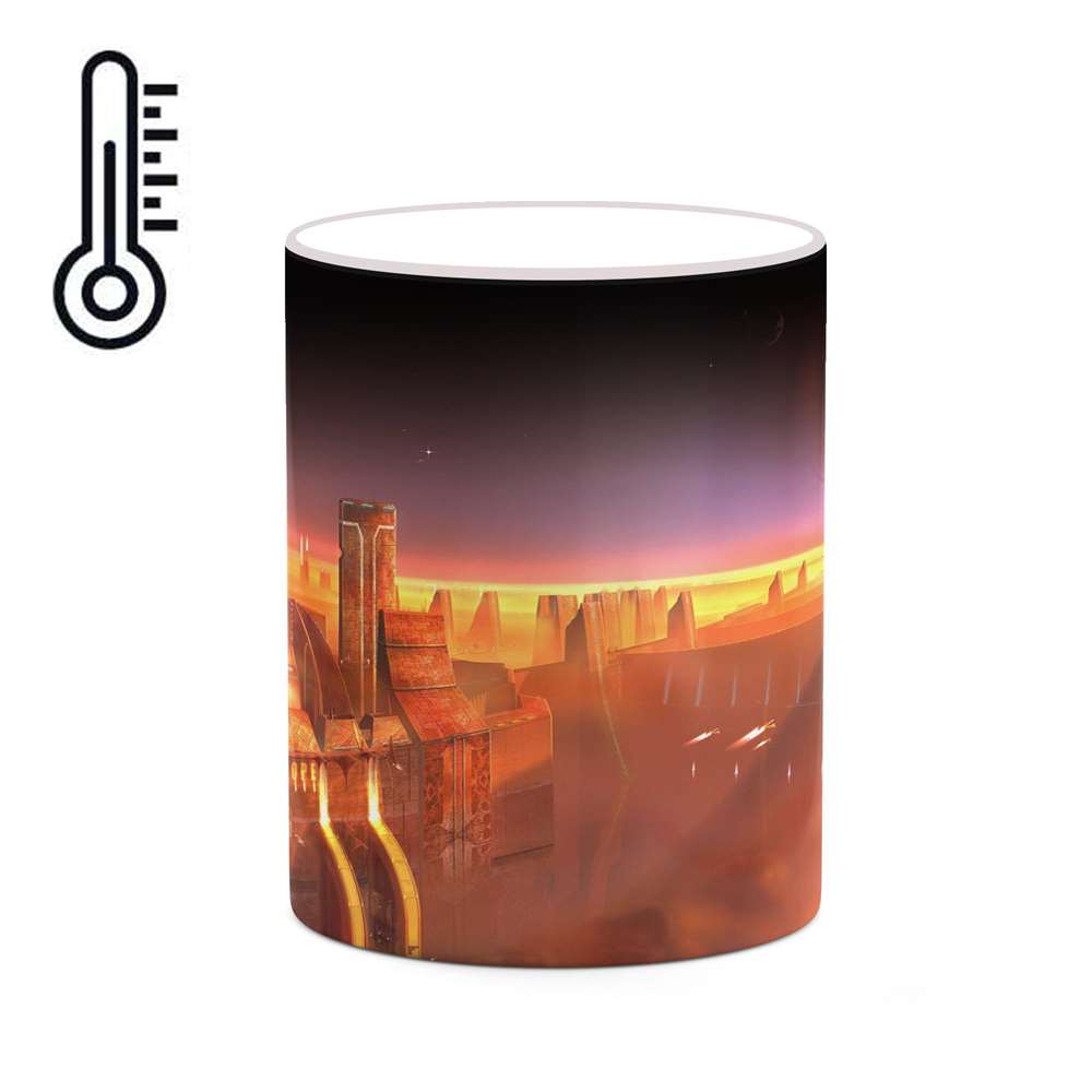 ماگ حرارتی کاکتی طرح فضا و کهکشان مدل mgh19977