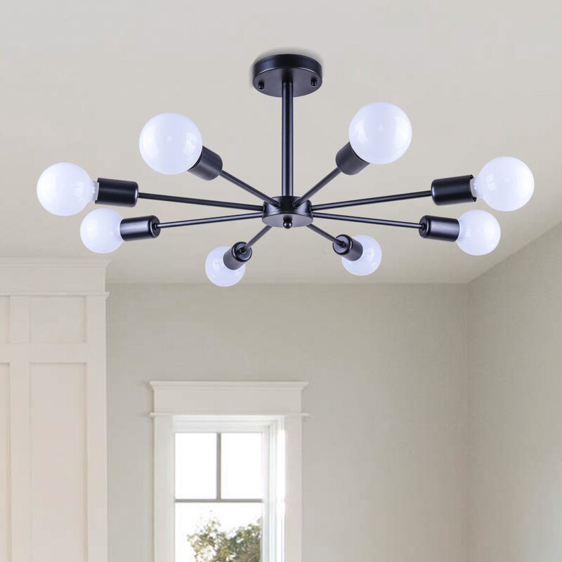 چراغ آویز سقفی مدل مدرن هشت شعله