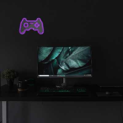 چراغ دیواری نئون دیزاین طرح Game-Controller
