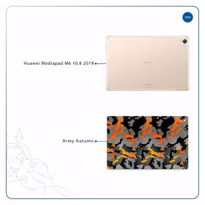 برچسب پوششی ماهوت مدل Autumn-Army مناسب برای تبلت هوآوی Mediapad M6 10.8 2019