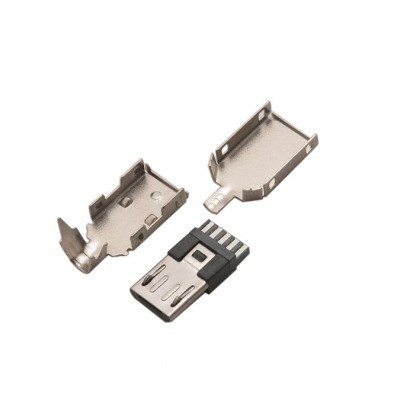 کانکتور نری micro usb سرکابل بدنه فلزی