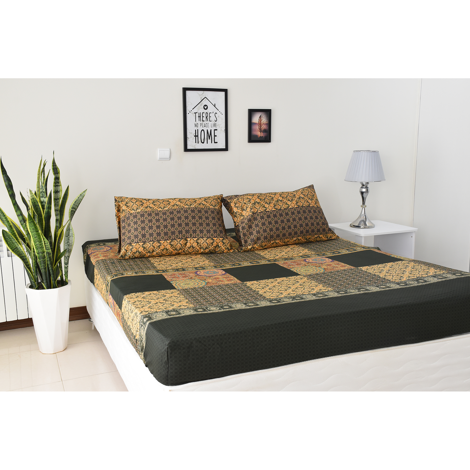 سرویس ملحفه بومرنگ مدل Sekke-90 یک نفره 2 تکه